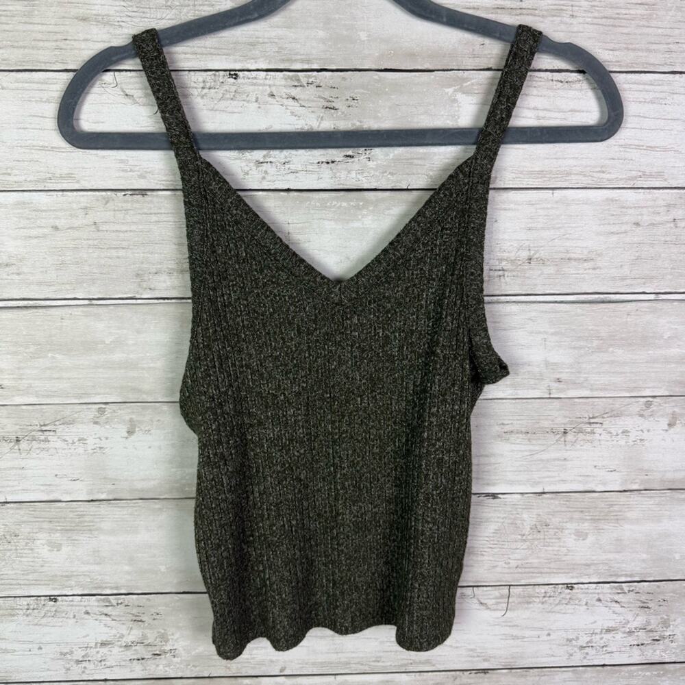 American Eagle Soft & Sexy Ribbed Cropped Tank Top Size Medium